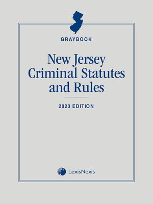 cover image of New Jersey Criminal Statutes and Rules